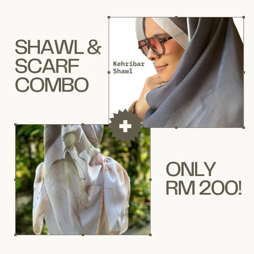 kehribar-shawl-slate-grey-piramit-scarf-light-multi-pattern